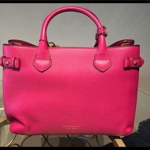 Authentic Burberry Banner bag in Fuchsia